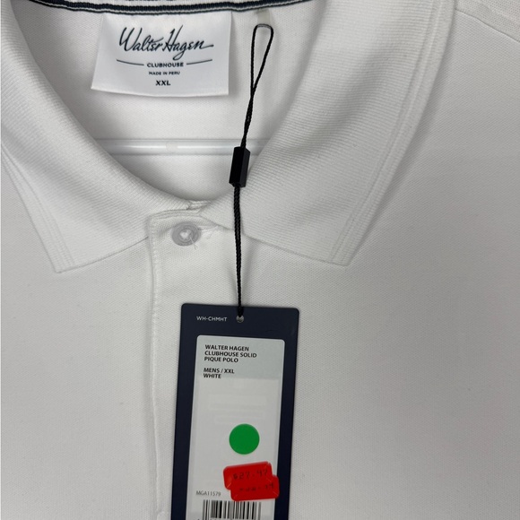 Walter Hagen White Polo Golf Shirt New With Tags! - Picture 2 of 4